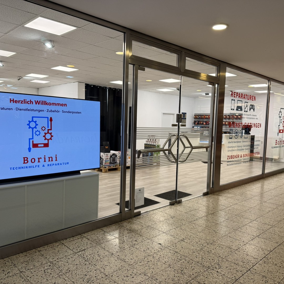 Borini – Technikhilfe & Reparatur, Ladenlokal in Landau (Außenansicht)